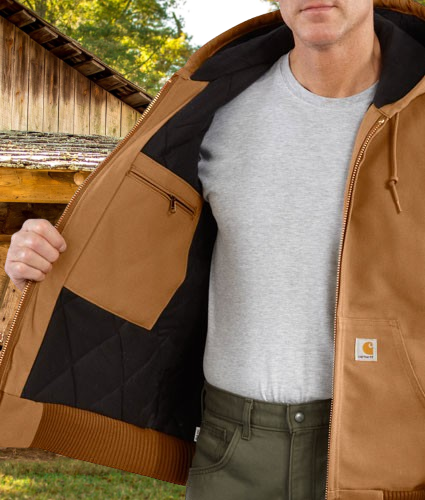 Carhartt&reg; Duck Active Jacket with Quilted Flannel