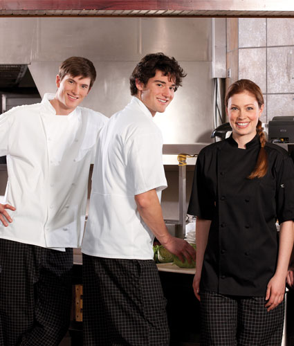 Edwards&reg; Adult Mesh Back Chef Coat with 12 Buttons