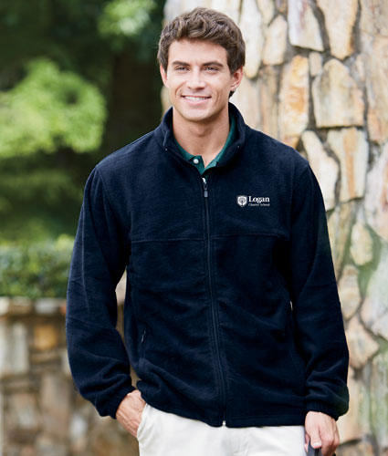 Harriton Men's 8 oz. Full-Zip Fleece Jacket