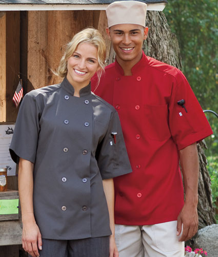Uncommon Threads South Beach Short Sleeve Chef Coat