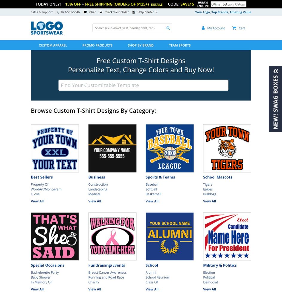 LogoSportswear T-Shirt Design Templates