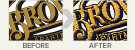 Have your logo digitized and embroidered onto custom womens apparel