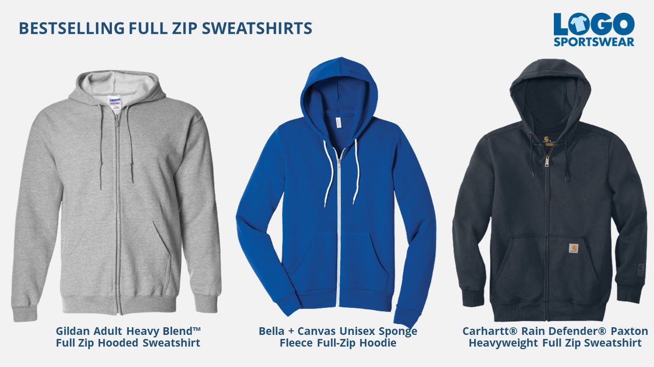 Bestselling Full Zip Sweatshirts